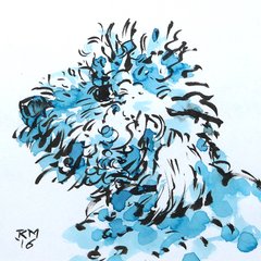 Day-Z dogstar dog pooch drawing portrait rob macgillivray Bond